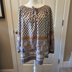 Tantrums Multicolor Floral Women's Blouse Size L